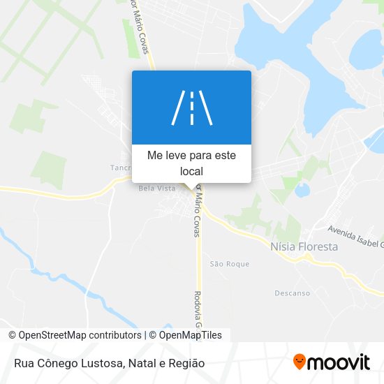 Rua Cônego Lustosa mapa
