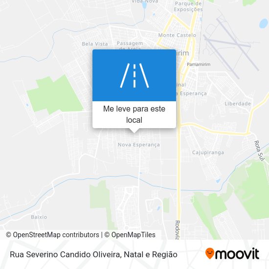 Rua Severino Candido Oliveira mapa