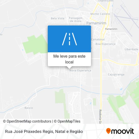 Rua José Praxedes Regis mapa