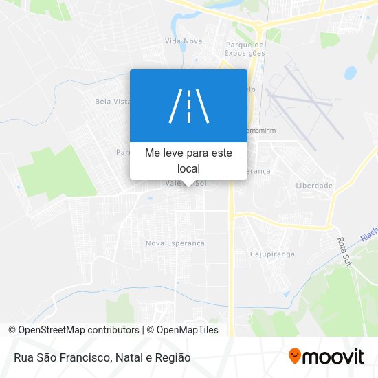 Rua São Francisco mapa