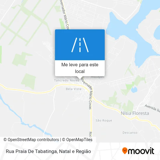 Rua Praia De Tabatinga mapa