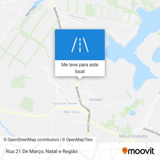 Rua 21 De Março mapa
