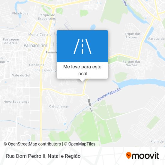 Rua Dom Pedro II mapa