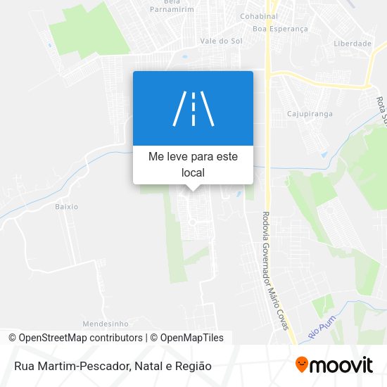 Rua Martim-Pescador mapa