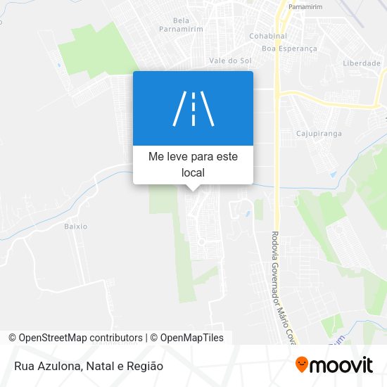 Rua Azulona mapa