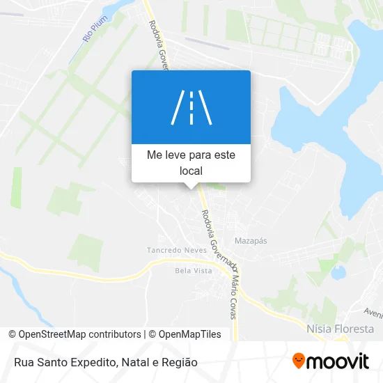 Rua Santo Expedito mapa