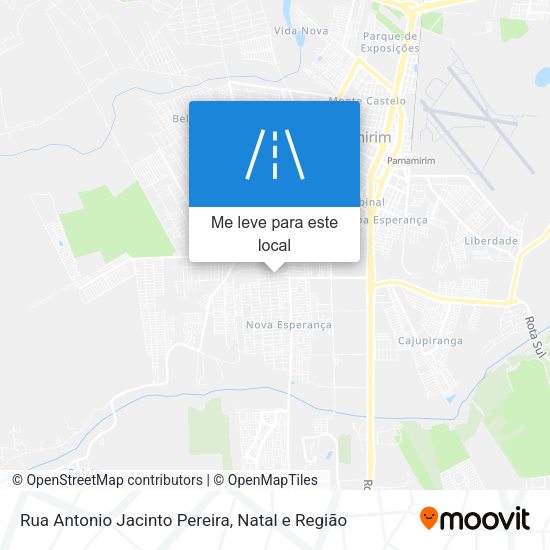 Rua Antonio Jacinto Pereira mapa