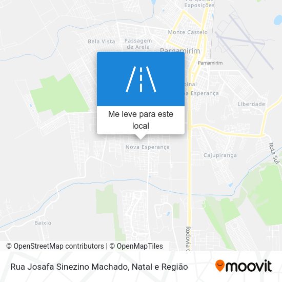 Rua Josafa Sinezino Machado mapa