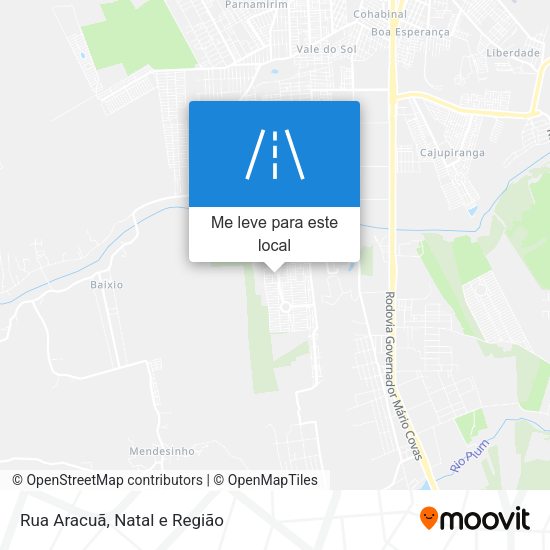 Rua Aracuã mapa