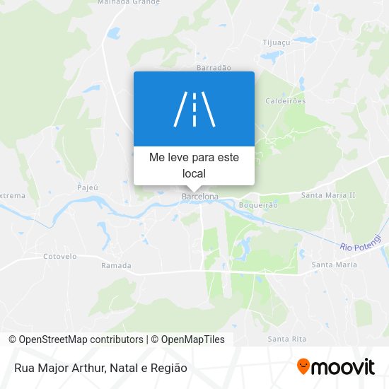Rua Major Arthur mapa