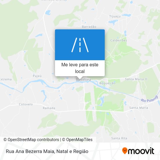 Rua Ana Bezerra Maia mapa
