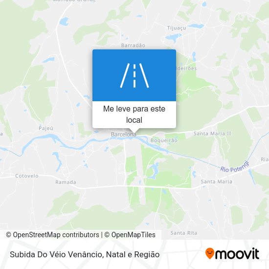 Subida Do Véio Venâncio mapa