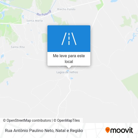 Rua Antônio Paulino Neto mapa