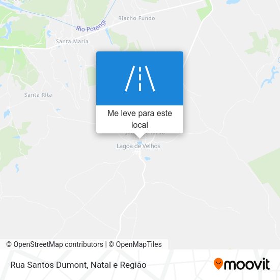 Rua Santos Dumont mapa