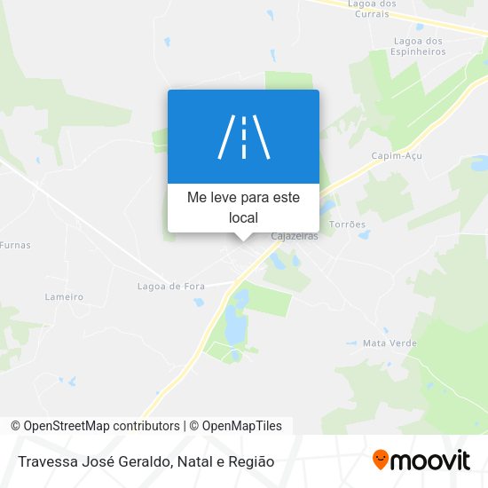 Travessa José Geraldo mapa