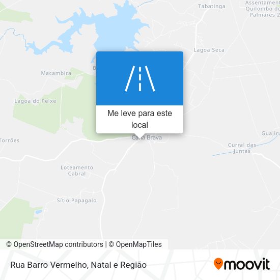 Rua Barro Vermelho mapa