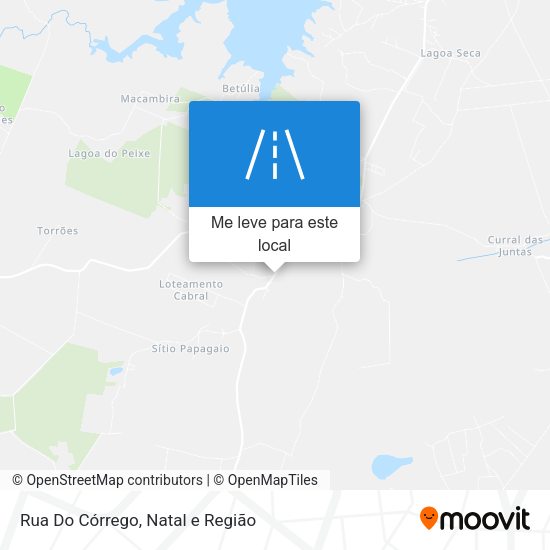 Rua Do Córrego mapa