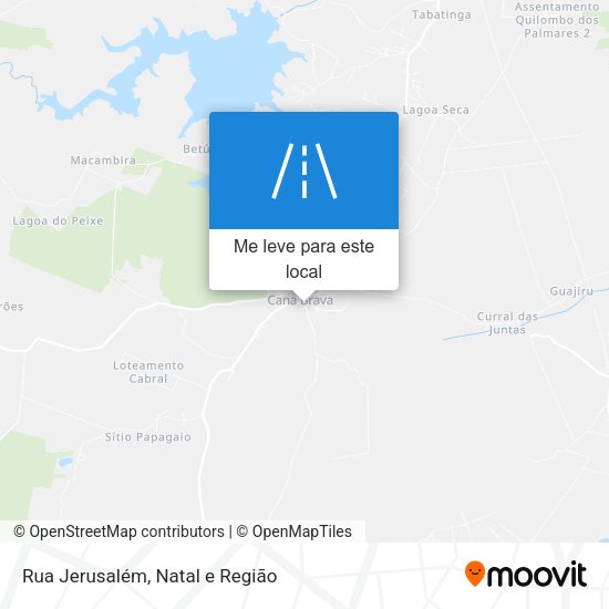 Rua Jerusalém mapa