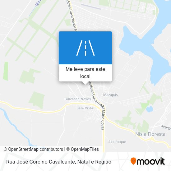 Rua José Corcino Cavalcante mapa