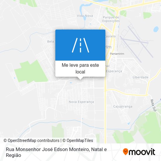Rua Monsenhor José Edson Monteiro mapa