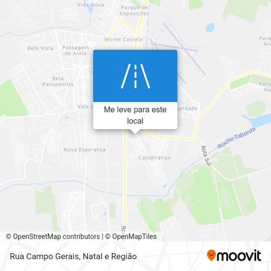 Rua Campo Gerais mapa