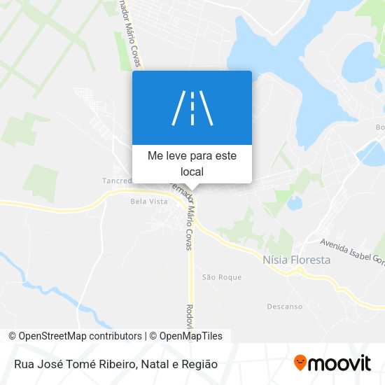 Rua José Tomé Ribeiro mapa