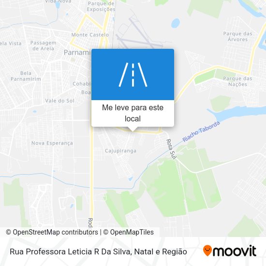 Rua Professora Leticia R Da Silva mapa