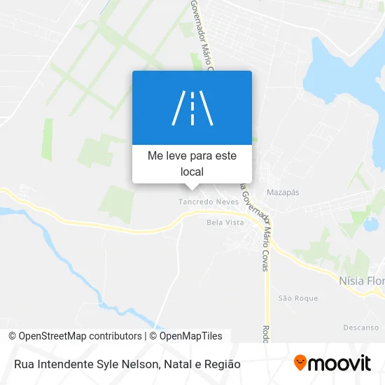Rua Intendente Syle Nelson mapa