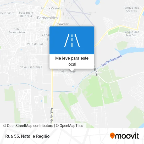 Rua 55 mapa