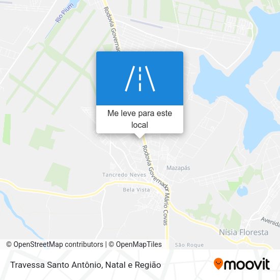 Travessa Santo Antônio mapa