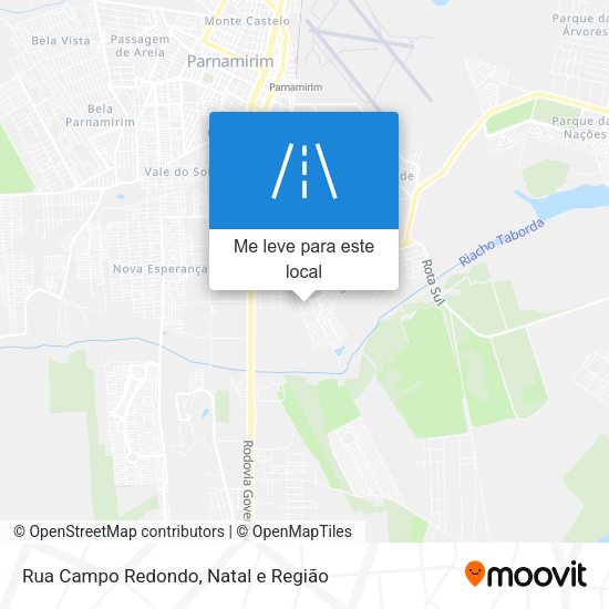 Rua Campo Redondo mapa