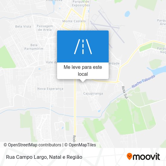 Rua Campo Largo mapa