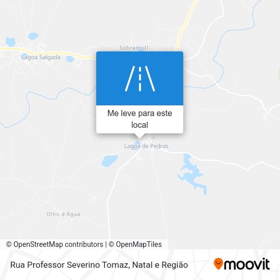 Rua Professor Severino Tomaz mapa