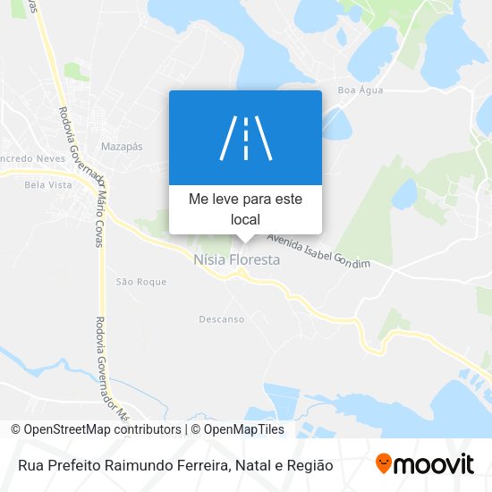 Rua Prefeito Raimundo Ferreira mapa