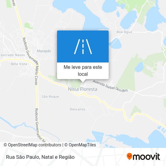 Rua São Paulo mapa