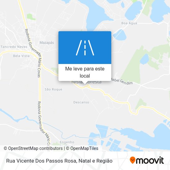 Rua Vicente Dos Passos Rosa mapa