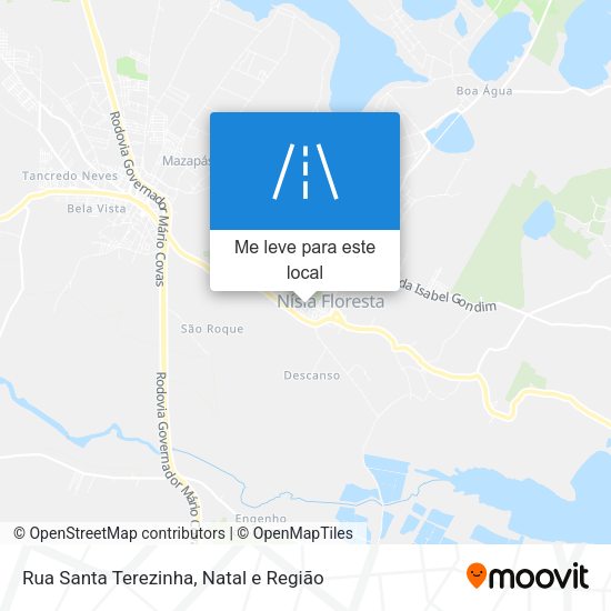 Rua Santa Terezinha mapa