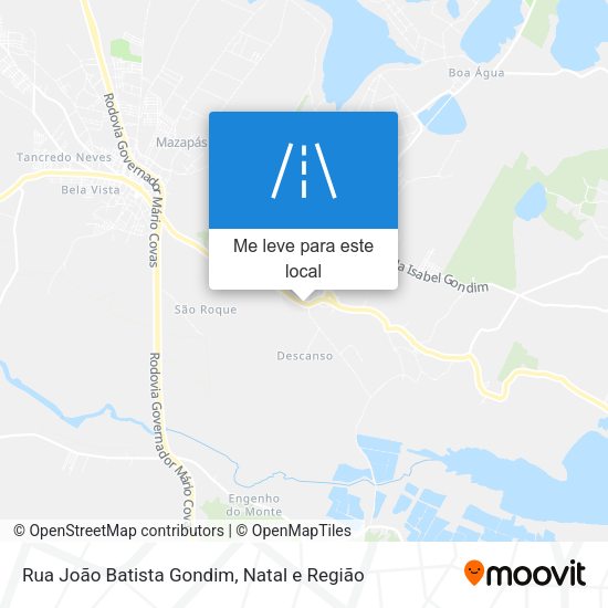 Rua João Batista Gondim mapa