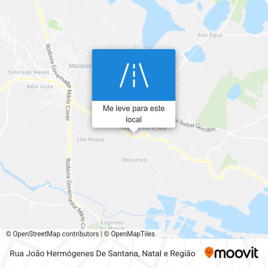 Rua João Hermógenes De Santana mapa