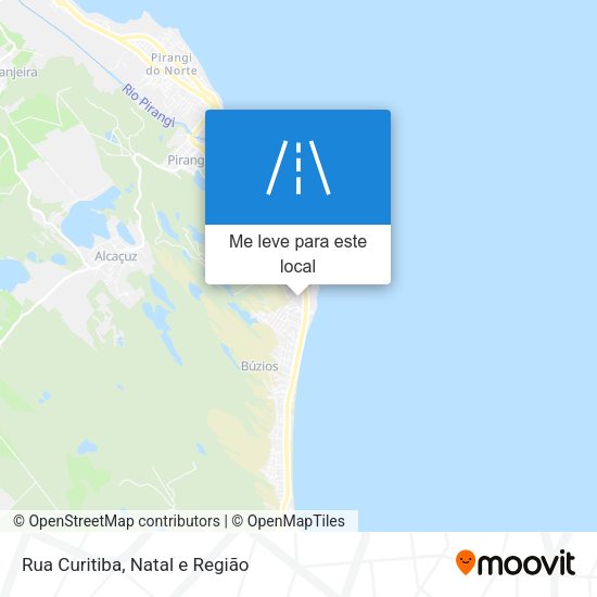 Rua Curitiba mapa