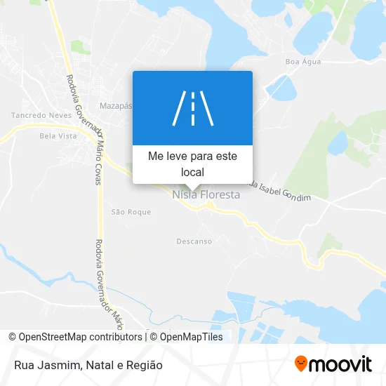 Rua Jasmim mapa
