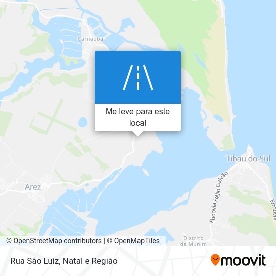 Rua São Luiz mapa