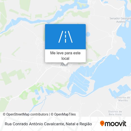 Rua Conrado Antônio Cavalcante mapa