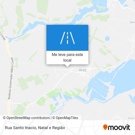 Rua Santo Inacio mapa