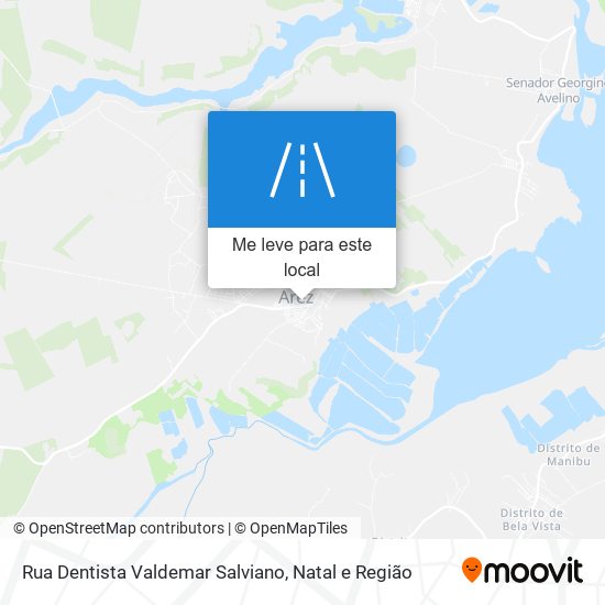 Rua Dentista Valdemar Salviano mapa