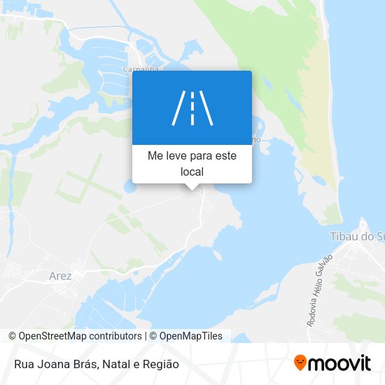 Rua Joana Brás mapa