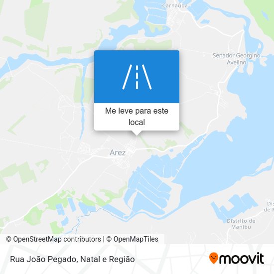 Rua João Pegado mapa
