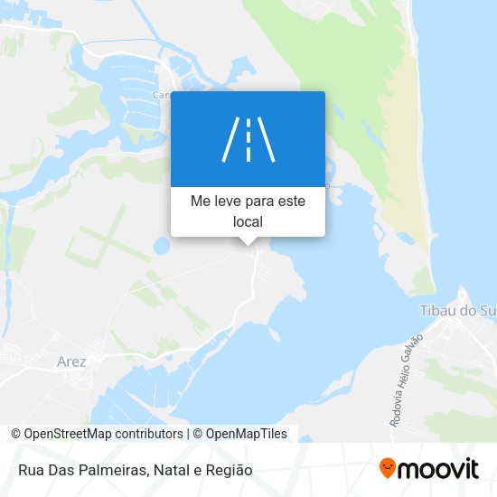 Rua Das Palmeiras mapa
