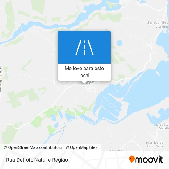Rua Detroit mapa