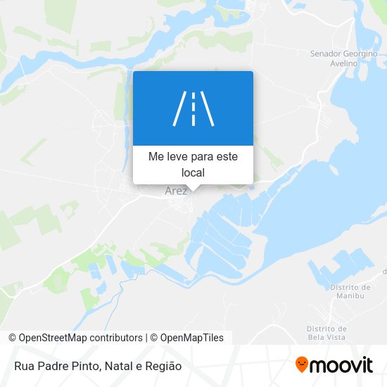 Rua Padre Pinto mapa